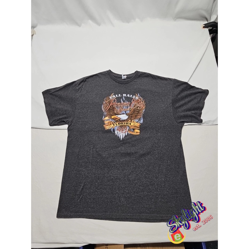 Delta Mens Black 2013 Panama City Beach Fall‎ Motorcycle Rally T Shirt Size 2xl